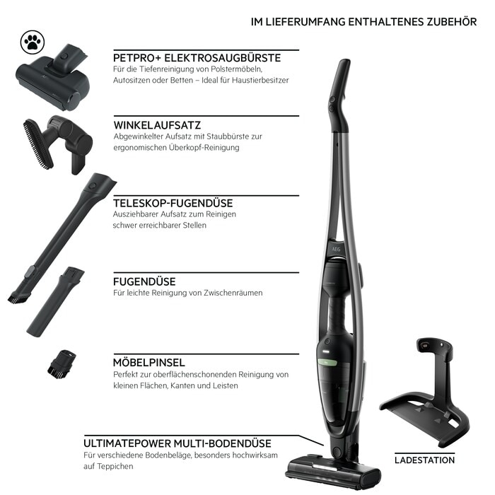 7332543822287 - CLEAN 6000 Cordless cleaner 2in1 ÖKO Akku-Staubsauger kabellos   Akkulaufzeit bis zu 55 Minuten   Farbe Black Recycled AS62B25OKO 7332543822287 - CLEAN 6000 Cordless cleaner 2in1 ÖKO Akku-Staubsauger kabellos   Akkulaufzeit bis zu 55 Minuten   Farbe Black Recycled AS62B25OKO