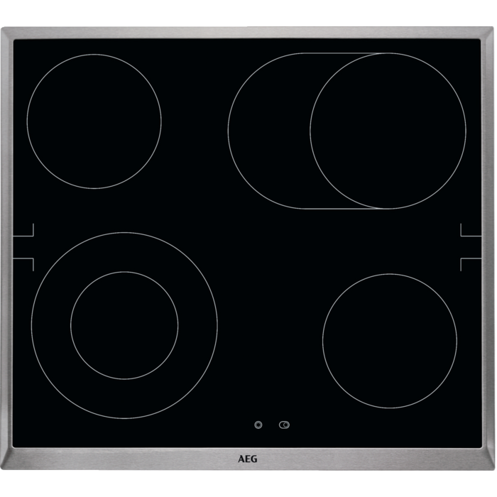 AEG 3000 Radiant Hob / Herdgebundenes Glaskeramikkochfeld / 60 cm HE604062XB