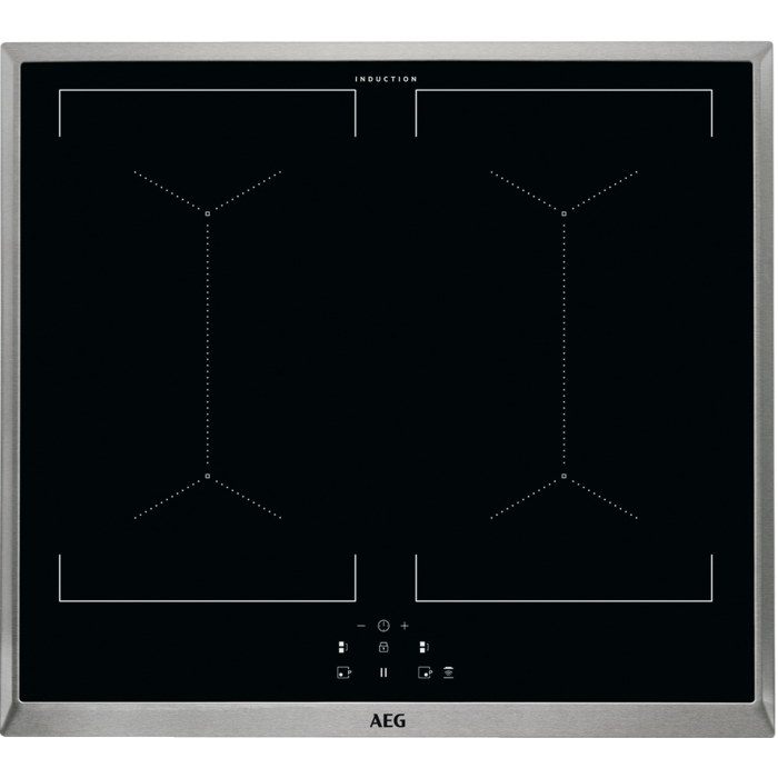 AEG 6000 DoubleBridge / Herdgebundenes Induktionskochfeld / Hob²Hood / 60 cm IEE64050XB