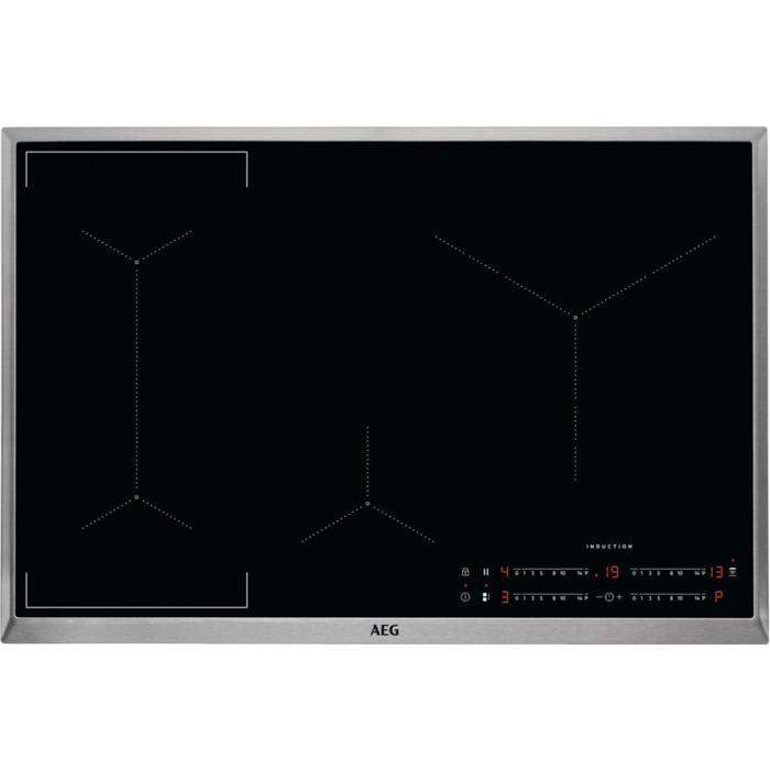 AEG 6000 Bridge / Autarkes Induktionskochfeld / Hob²Hood / 80 cm IKE8444SXB