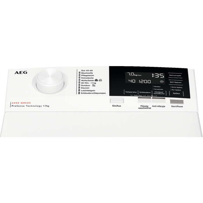 7333394009995 - LTR6A60270 Serie 6000 ProSense® mit Mengenautomatik Waschmaschine (7 kg 1151 U Min C) 7333394009995 - LTR6A60270 Serie 6000 ProSense® mit Mengenautomatik Waschmaschine (7 kg 1151 U Min C)