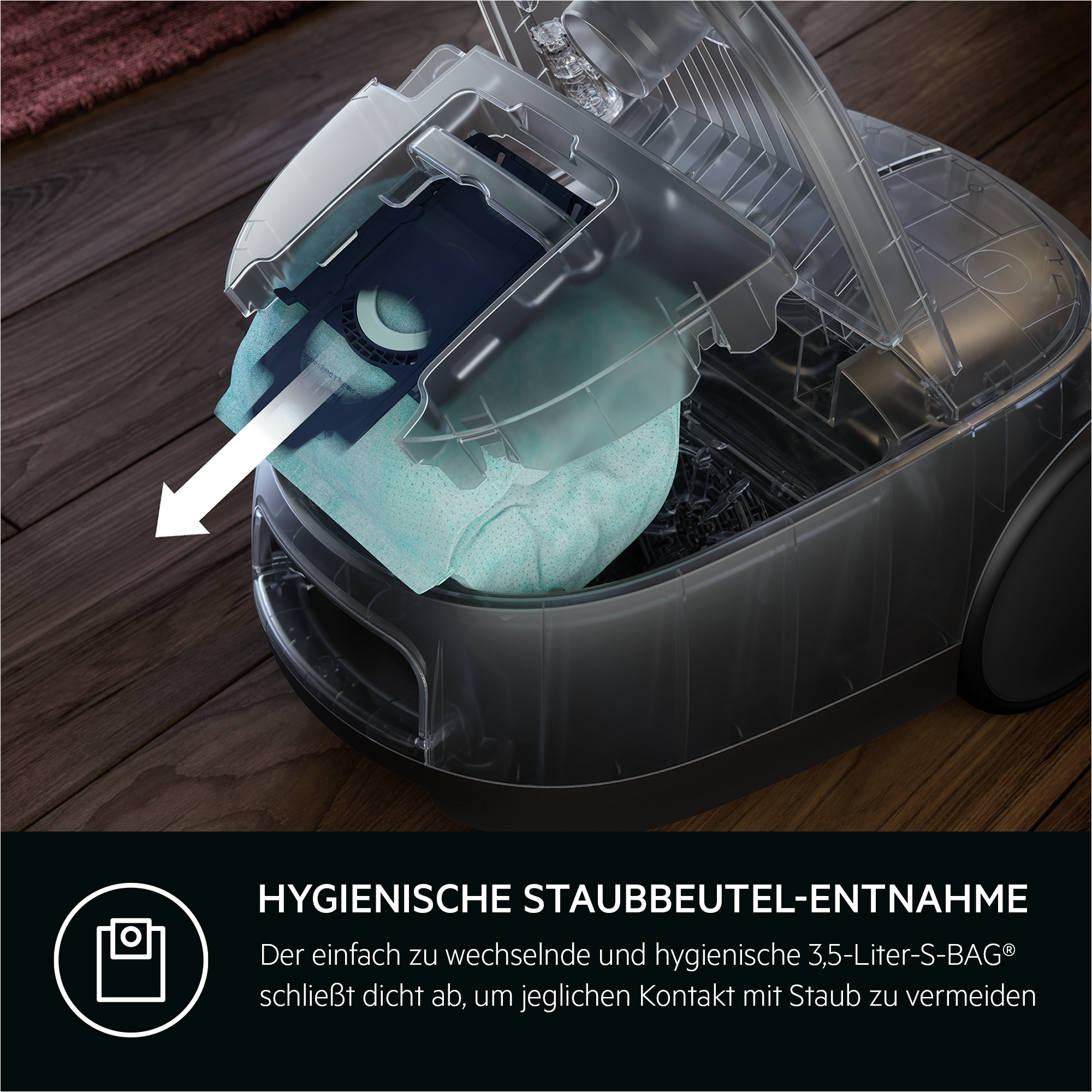 AEG - Staubsauger mit Beutel - AB61H6SW