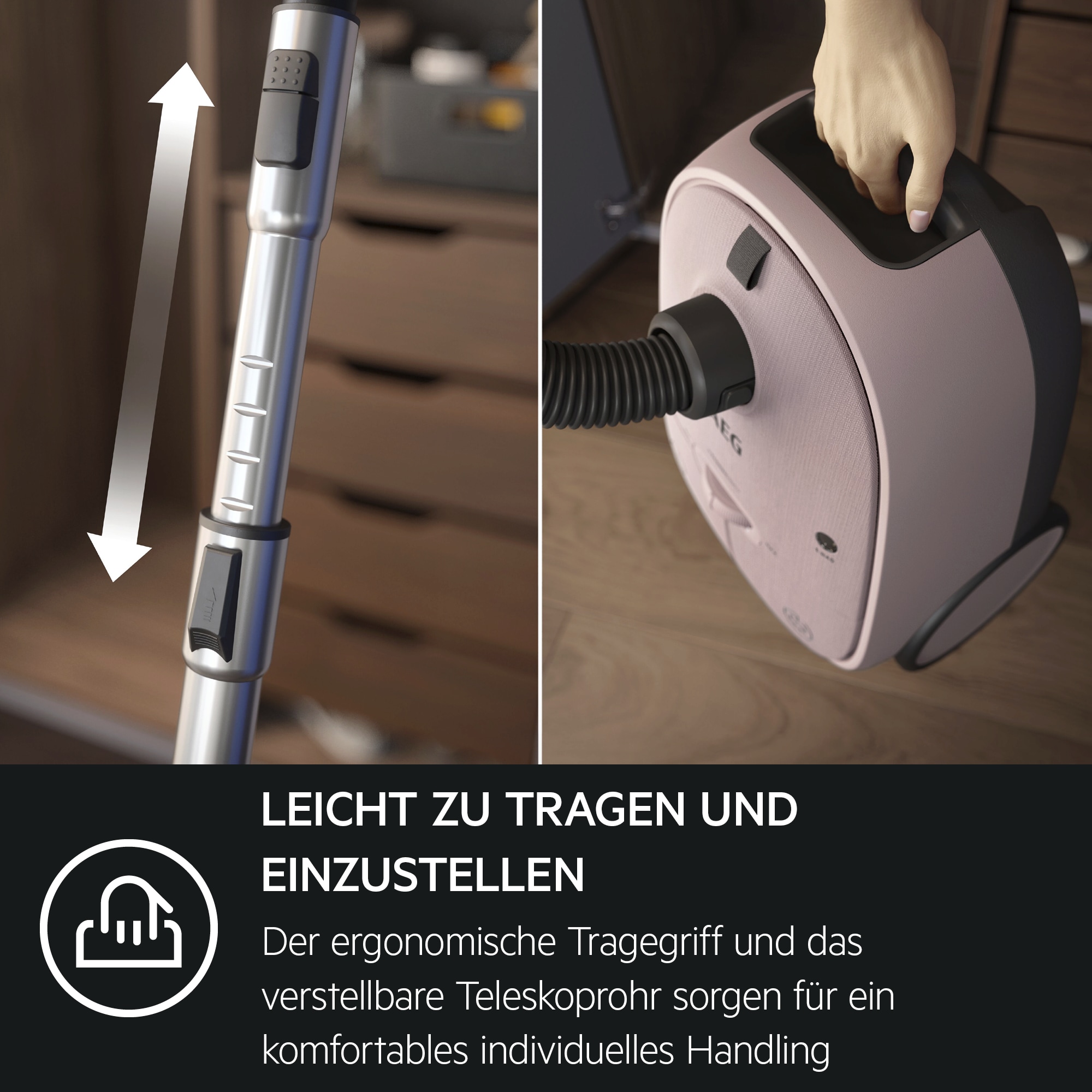 AEG - Staubsauger mit Beutel - AB61C1WP