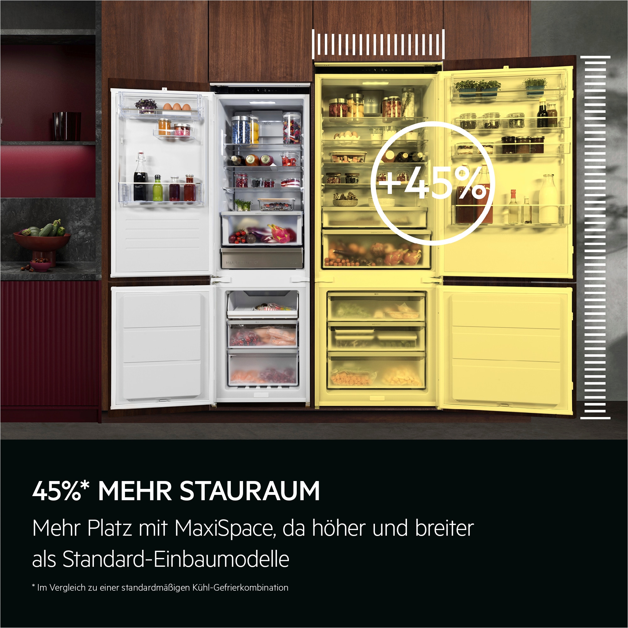 AEG - Einbau-Kühl-Gefrierkombinationen - EK7D75S1