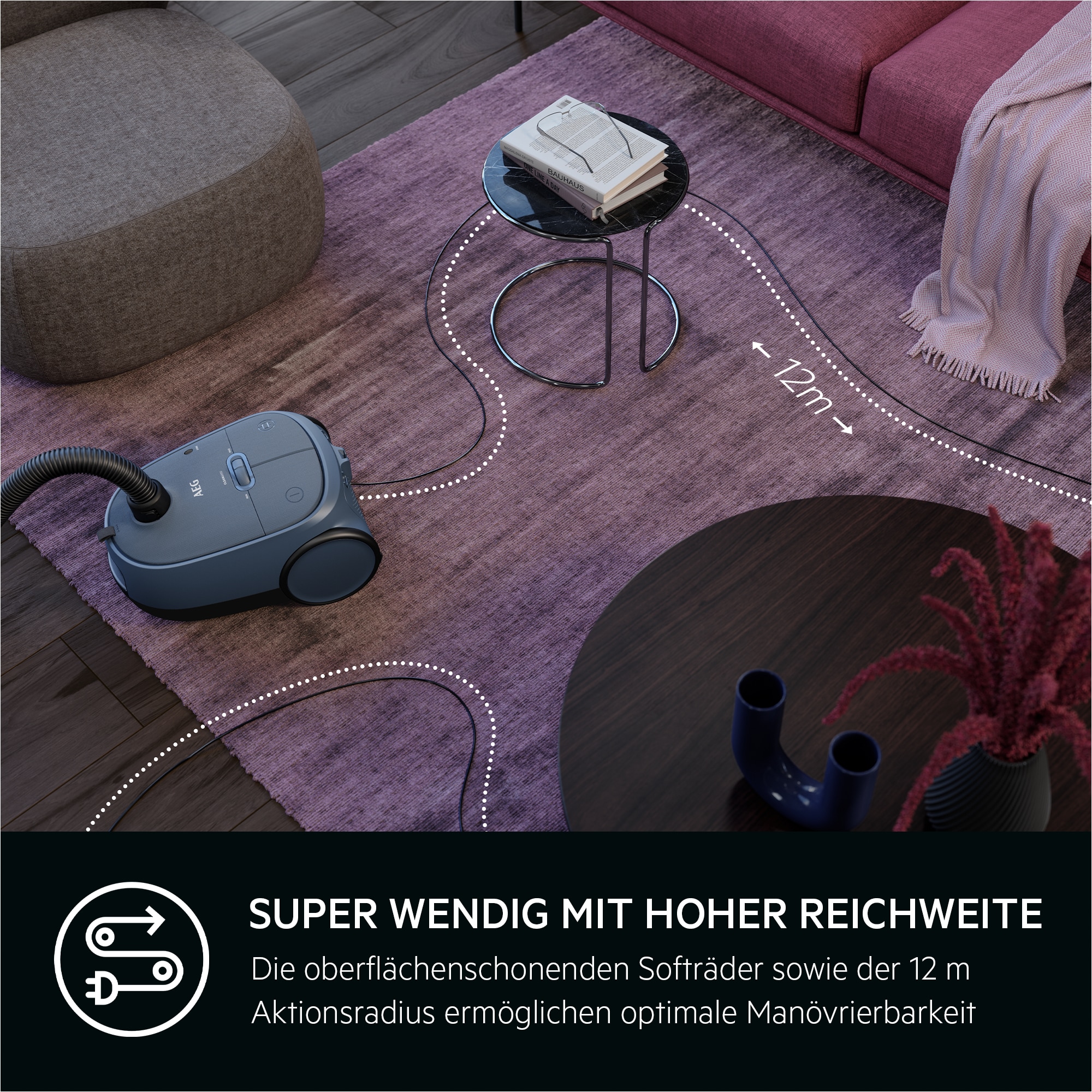 AEG - Staubsauger mit Beutel - AB61C2DB