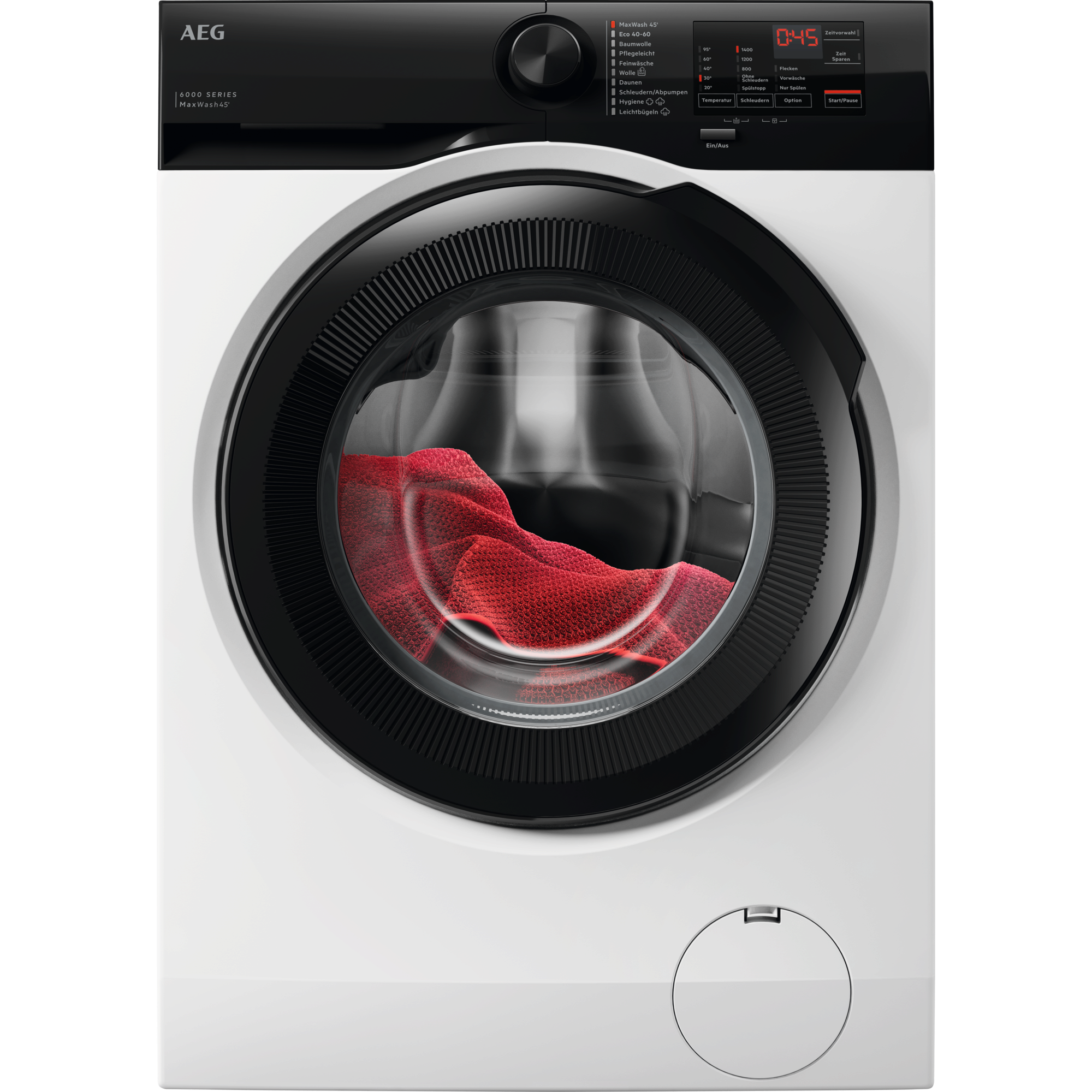 7333394145310 - LR6AMZ48FL Waschmaschine   Serie 6000 ProSense®   80 kg   Leise   Mengenautomatik   Nachlegefunktion   Schontrommel   Wasserstopp   1400 U min