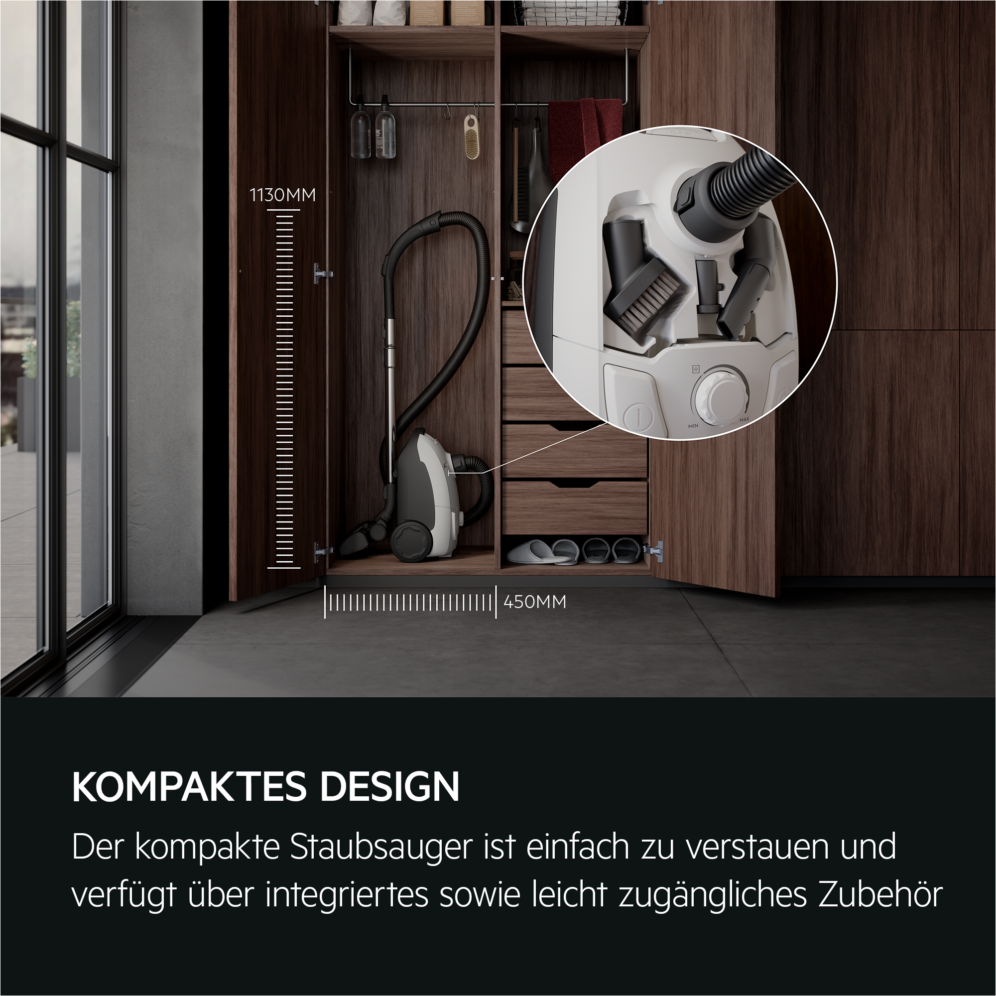 AEG - Staubsauger mit Beutel - AB51C1SW