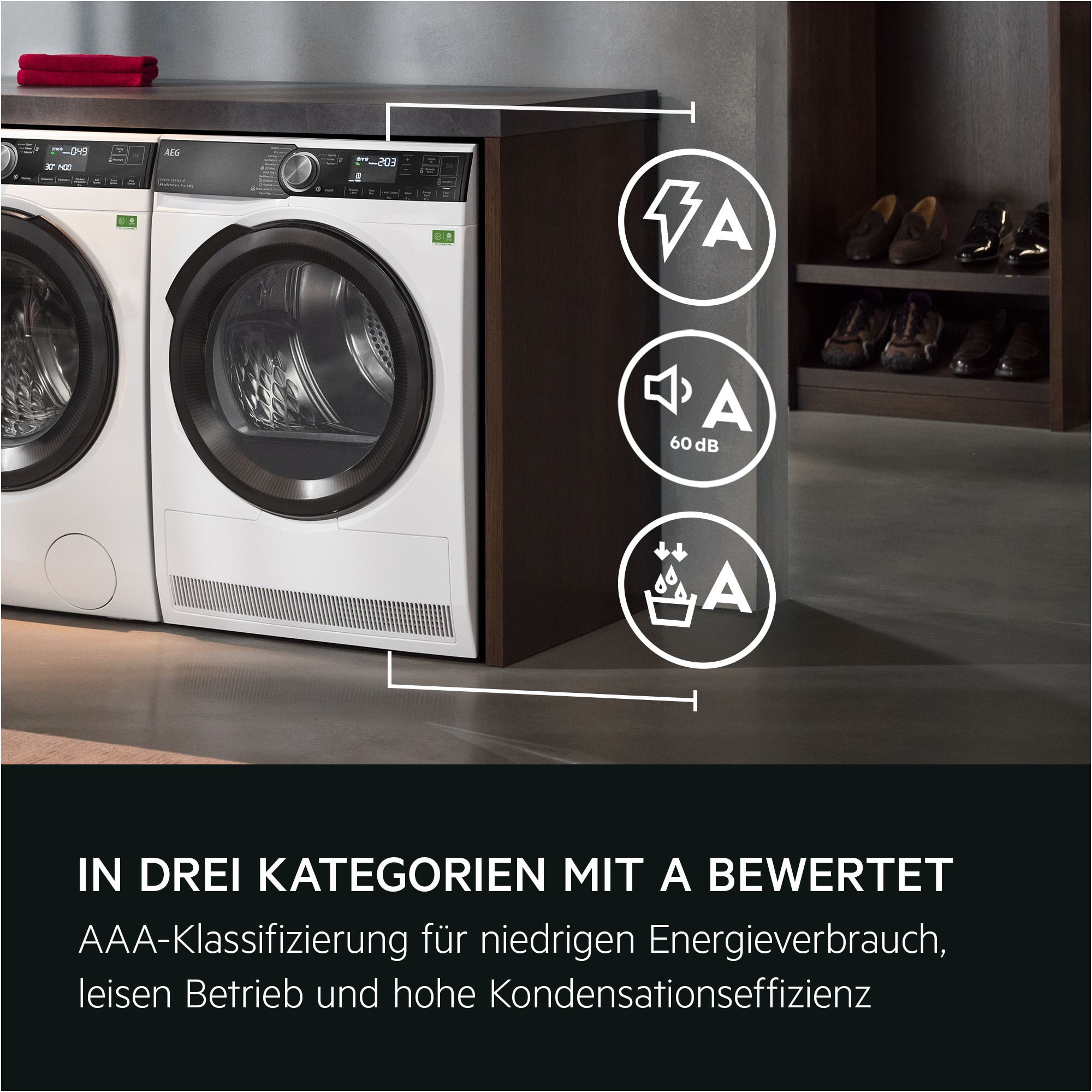 AEG - Wärmepumpentrockner - TR9XW80880