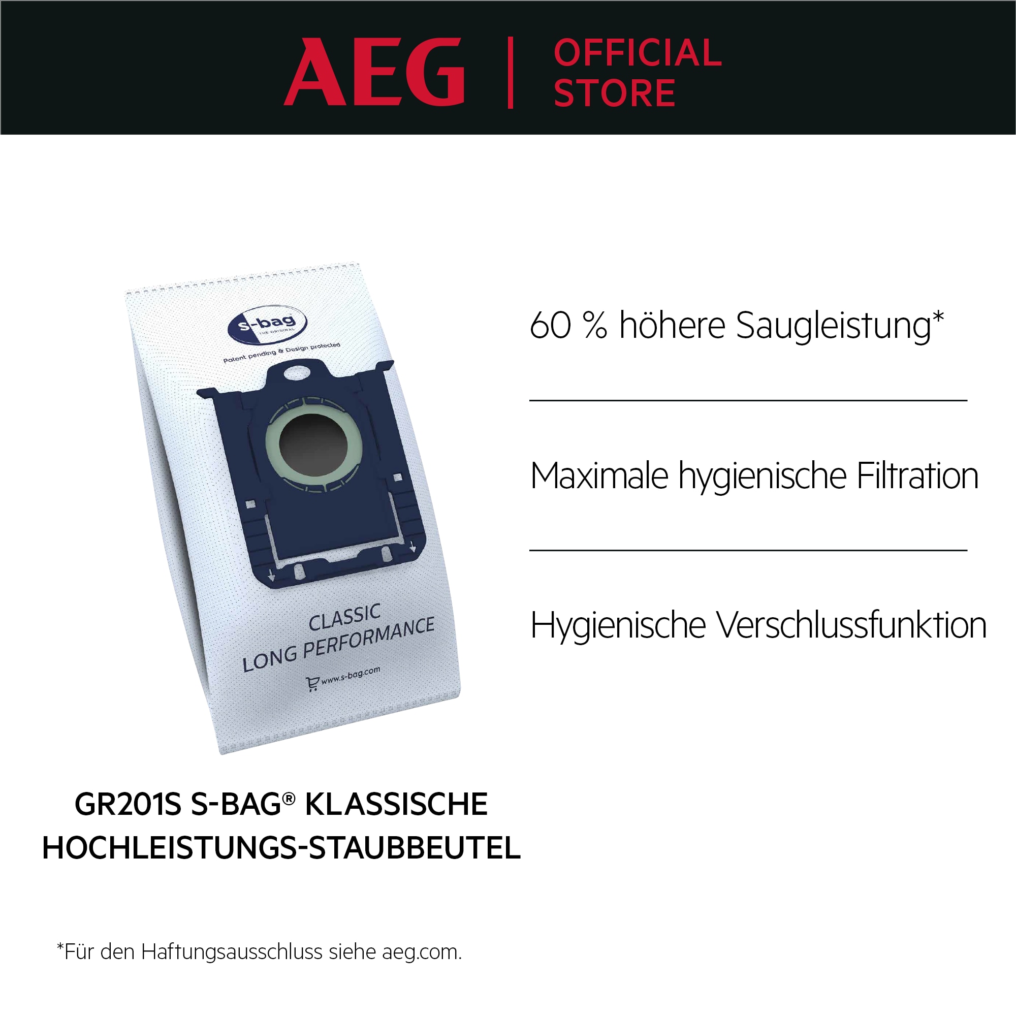 AEG - Staubbeutel - GR201S