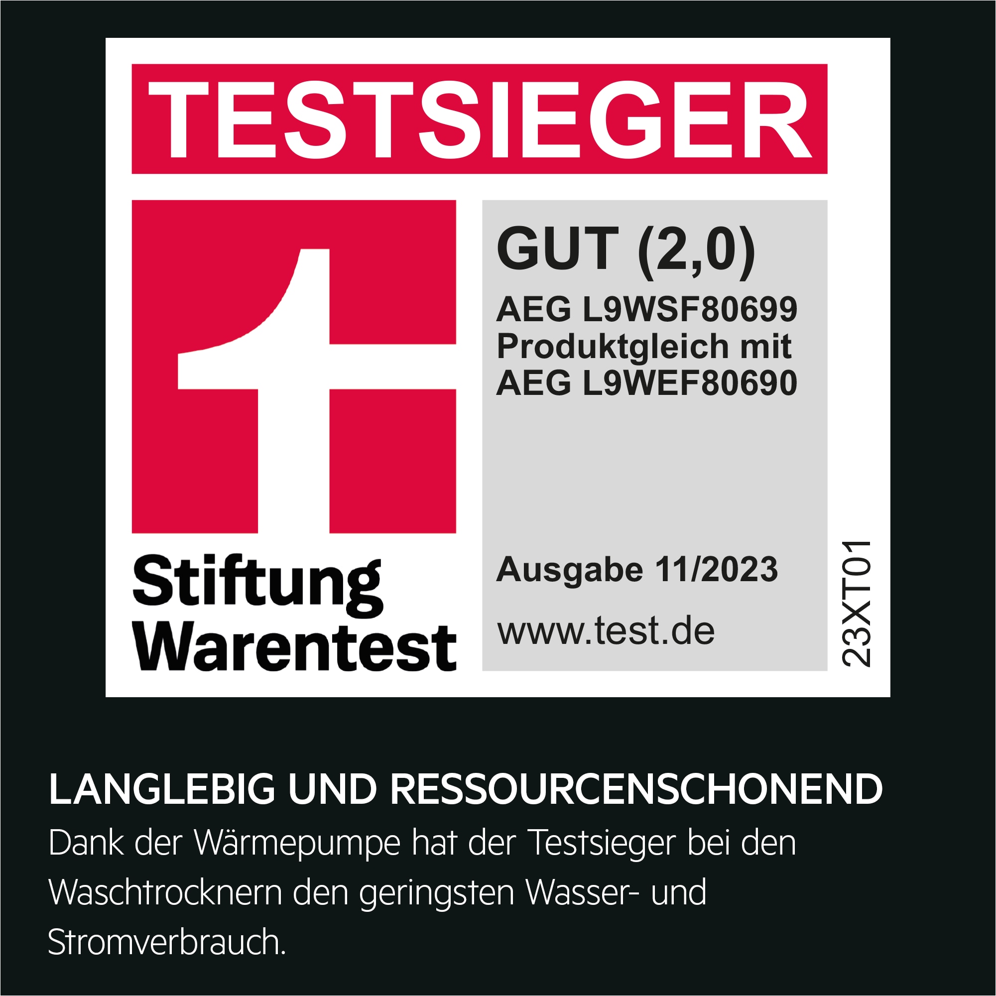 AEG - Freistehende Waschtrockner - L9WSF80699