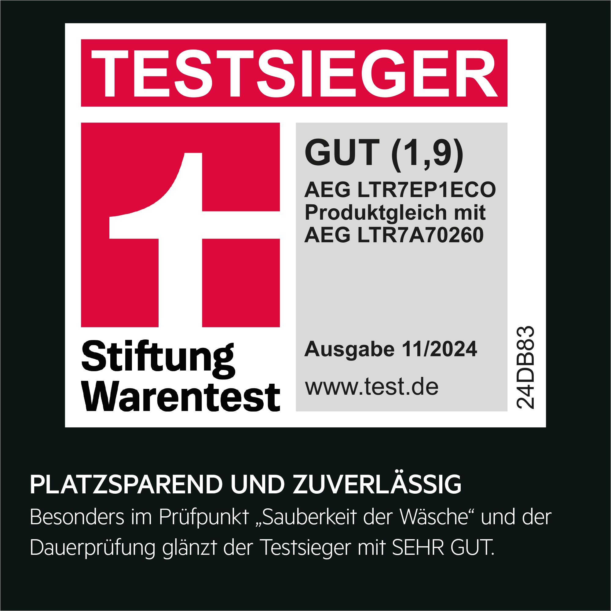 AEG - Toplader - LTR7EP1ECO