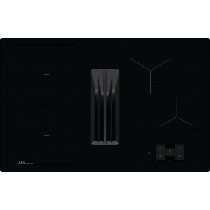 Autarkes Kochfeld mit integriertem Dunstabzug / Muldenlüfter / WLAN-fähig / Abluft / Abluft oder Umluft / 80cm - Bild 1