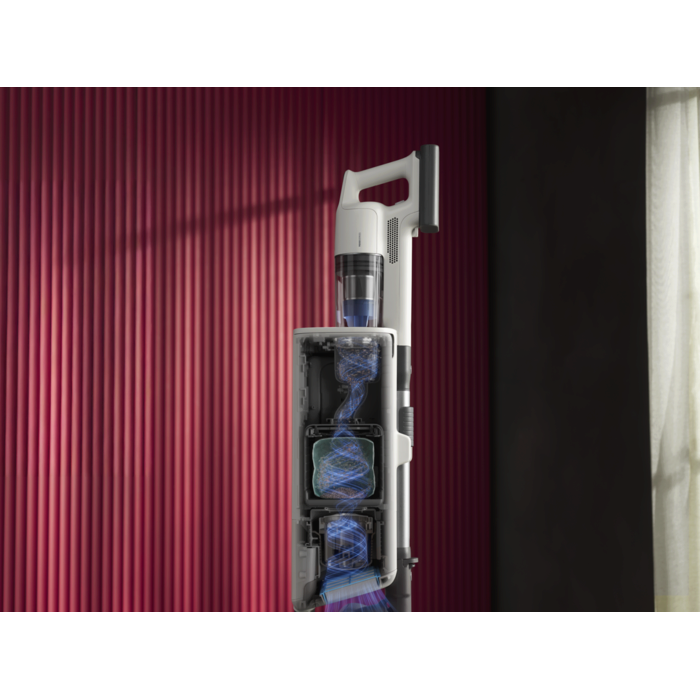 Automatic, powerful dust emptying. 