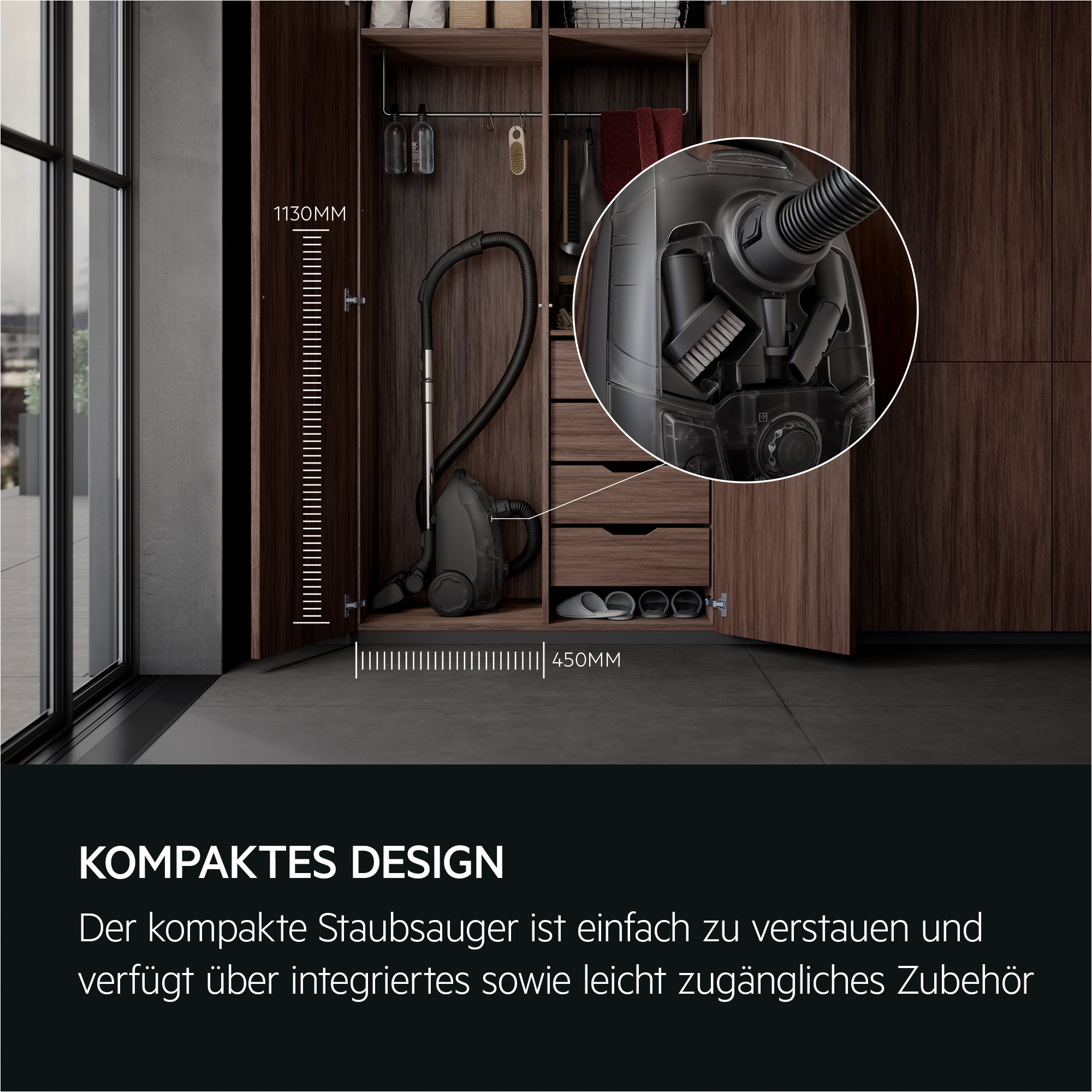 AEG - Staubsauger mit Beutel - AB51C1DR5B