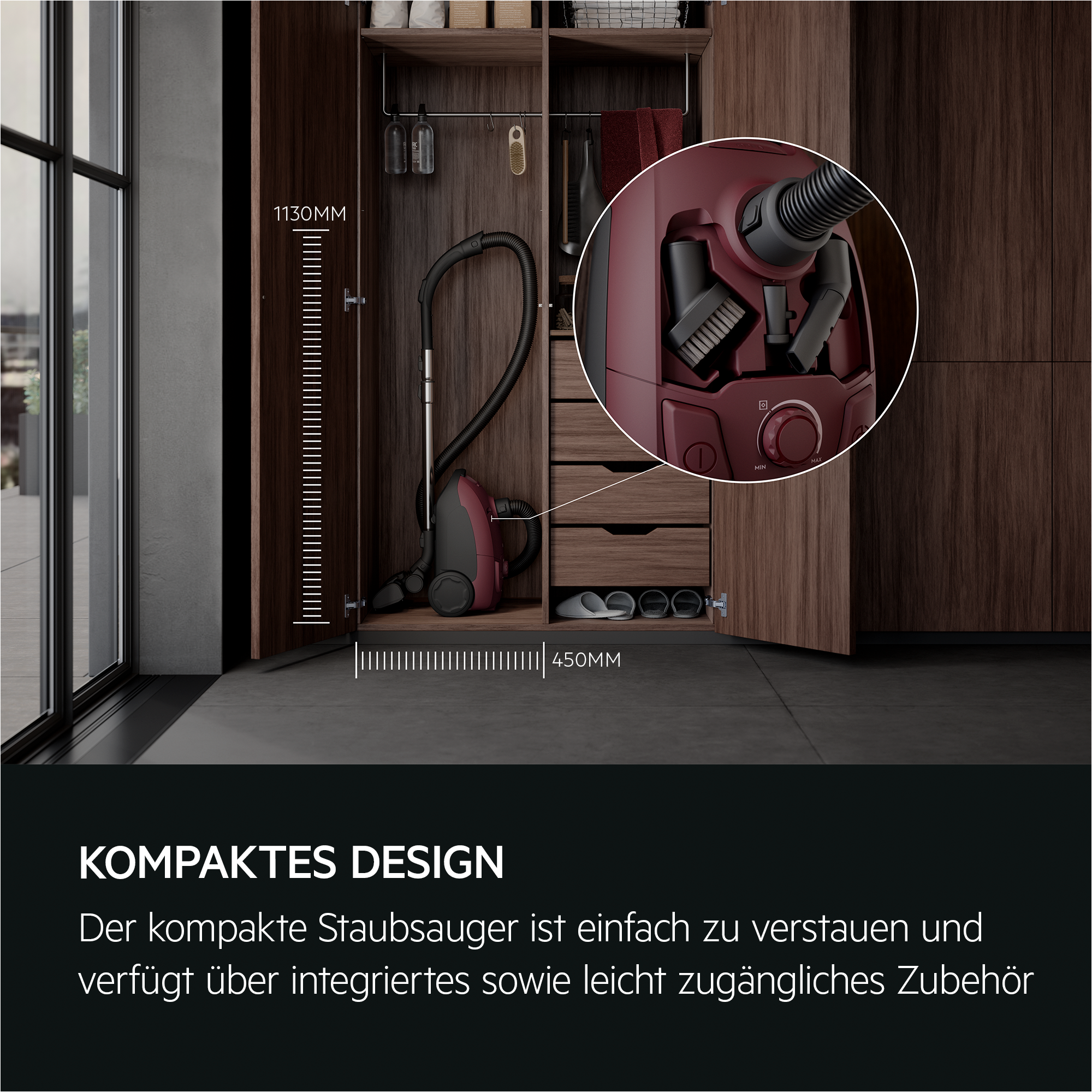 AEG - Staubsauger mit Beutel - AB51C1DR5B