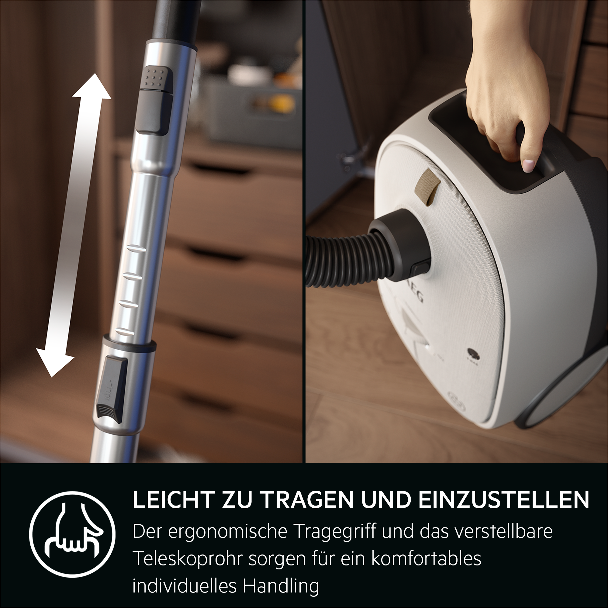 AEG - Staubsauger mit Beutel - AB61H6SW
