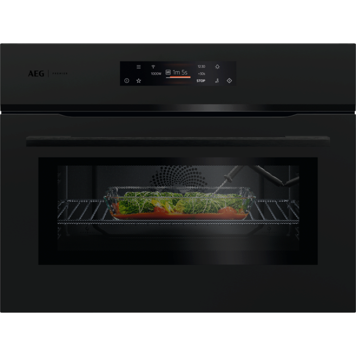 7000 MealAssist Microwave Einbau-Kompaktbackofen / WLAN-fähig / Mikrowelle / Emaille-Beschichtung / Matt Black - Bild 1