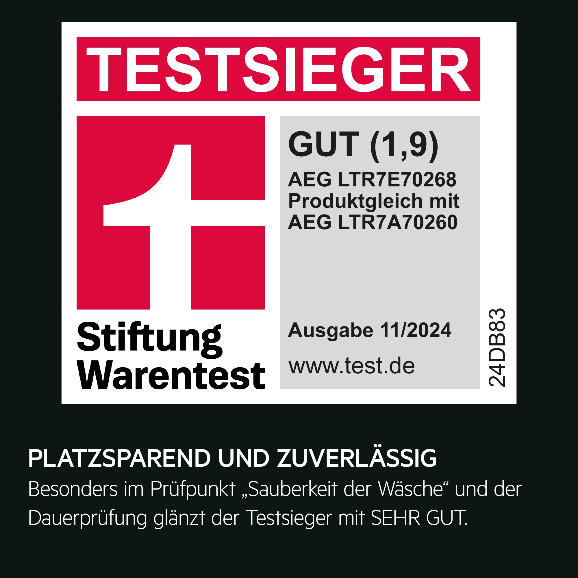 AEG - Toplader - LTR7E70268