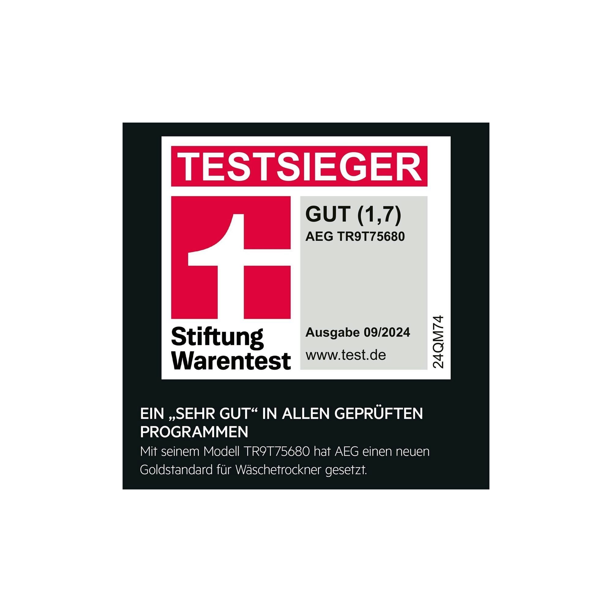 AEG - Wärmepumpentrockner - TR9T75680