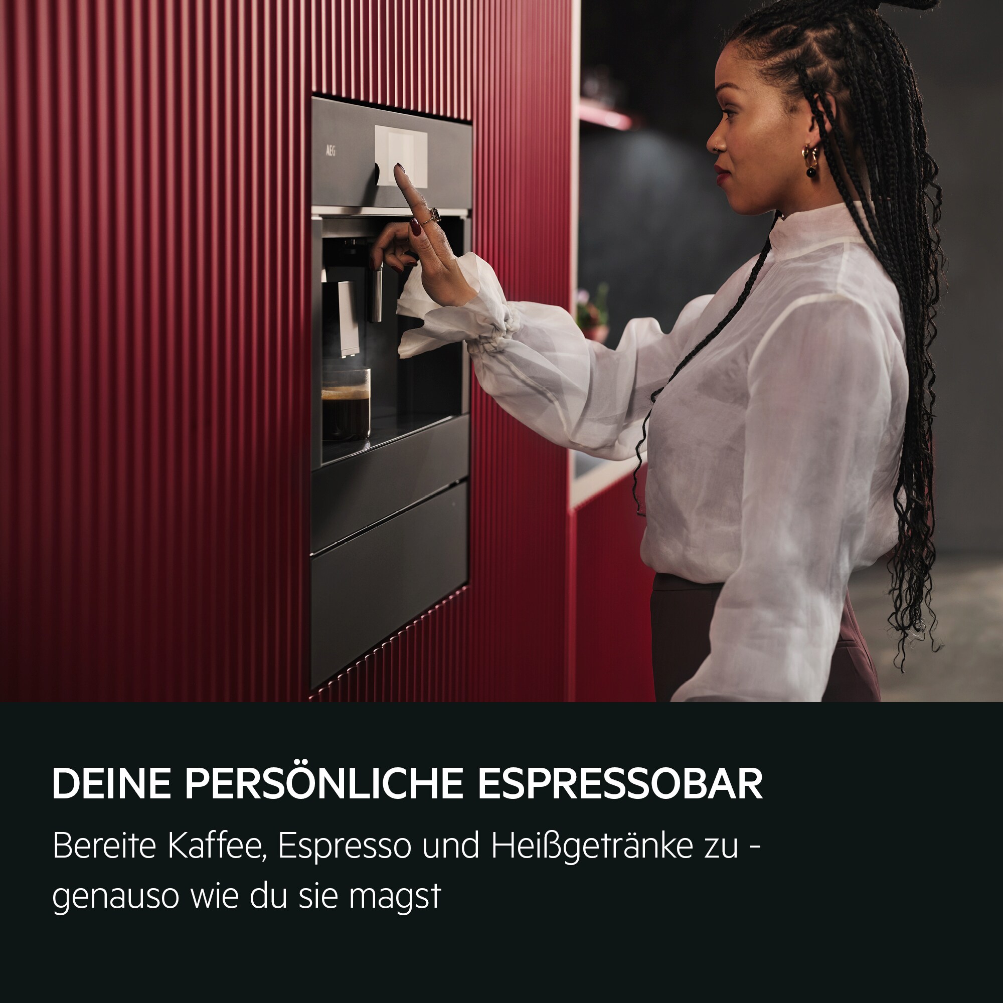 Einbau Kaffeemaschine Mit Latte Macchiato Und Cappuccino Funktion 
