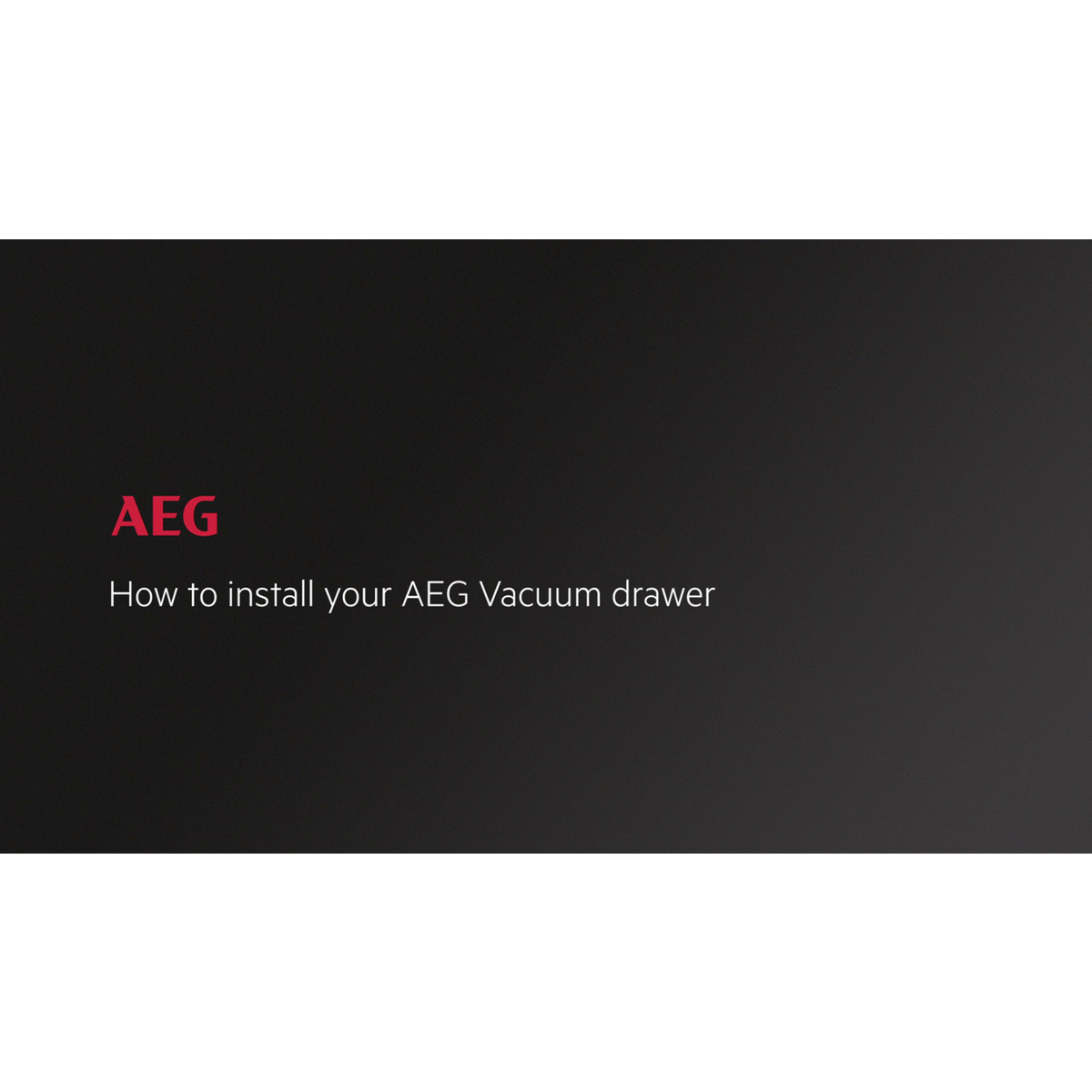AEG - Vakuumierschubladen - KDE911423B
