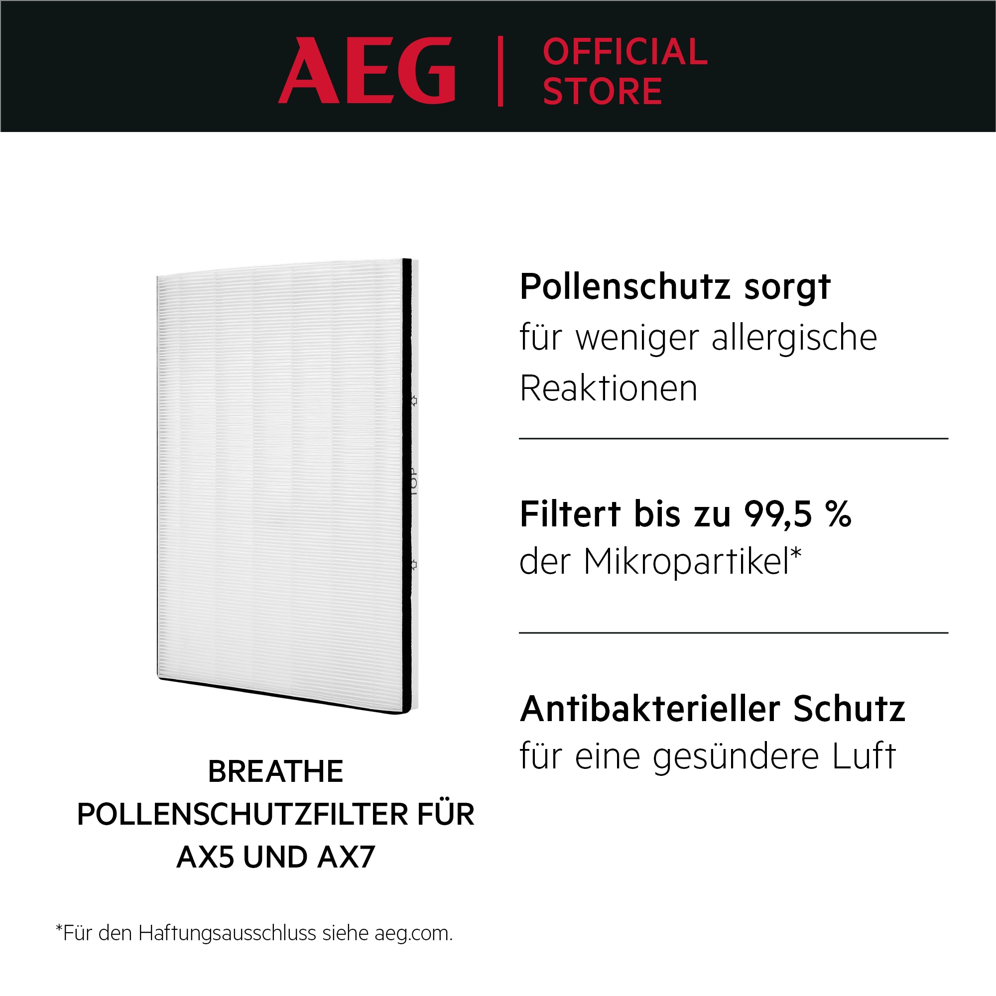 AEG - Filter für Luftreiniger - AFWBTH3
