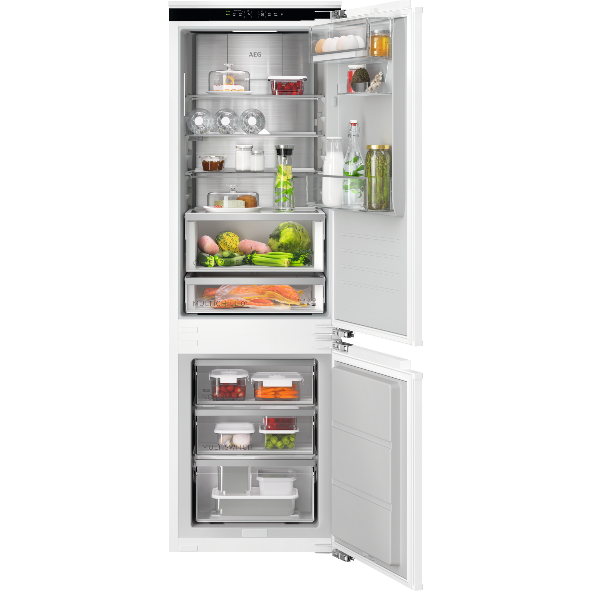 7333394060576 - TSC9V183DC Einbau-Kühl-Gefrierkombination Serie 9000 MultiChill 0°   1780 mm   Gefrierteil unten   WiFi-Vernetzung   223 L   Null-Grad-Schublade   TwinTech® – länger frisch   SoftClosing   Festtür   D