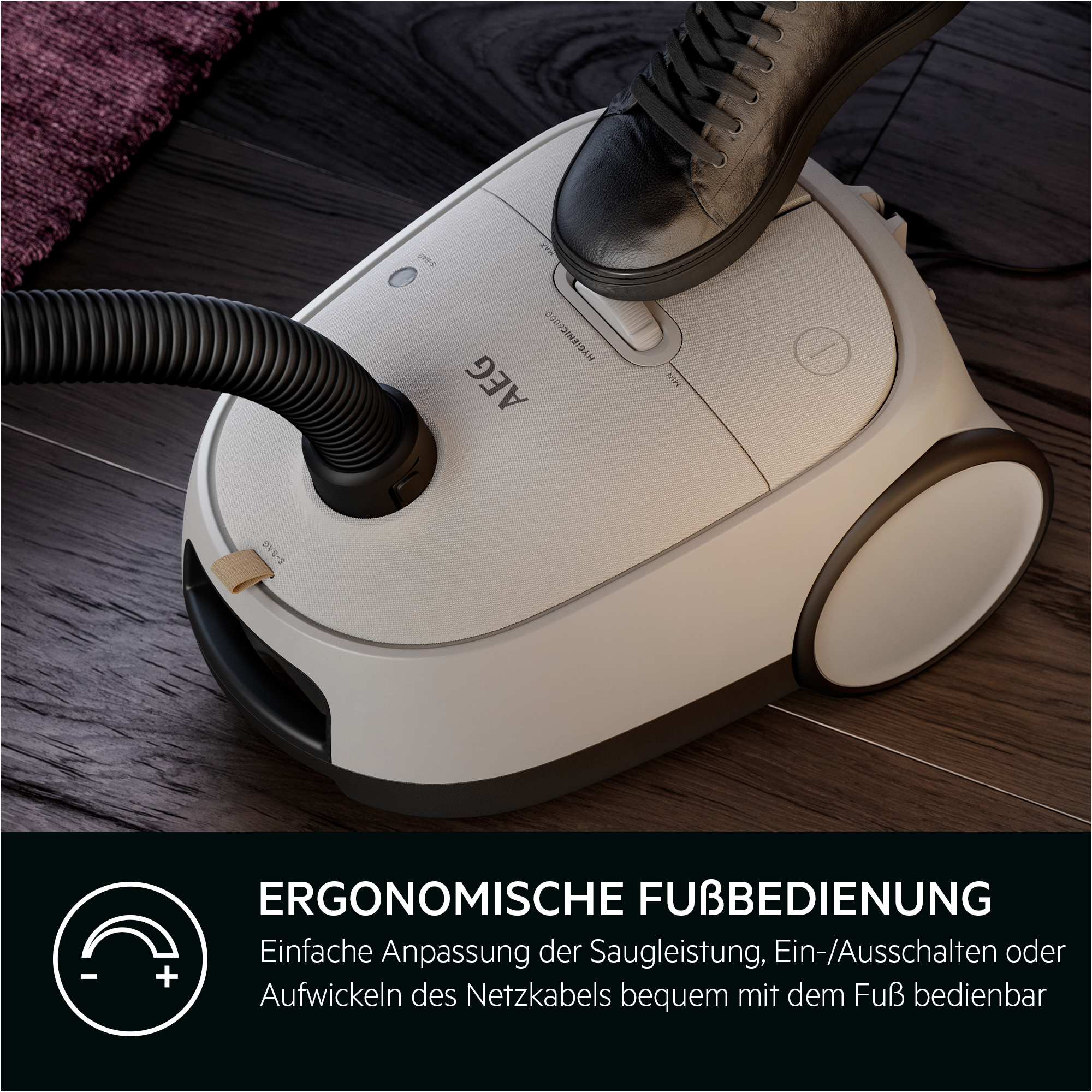 AEG - Staubsauger mit Beutel - AB61H6SW