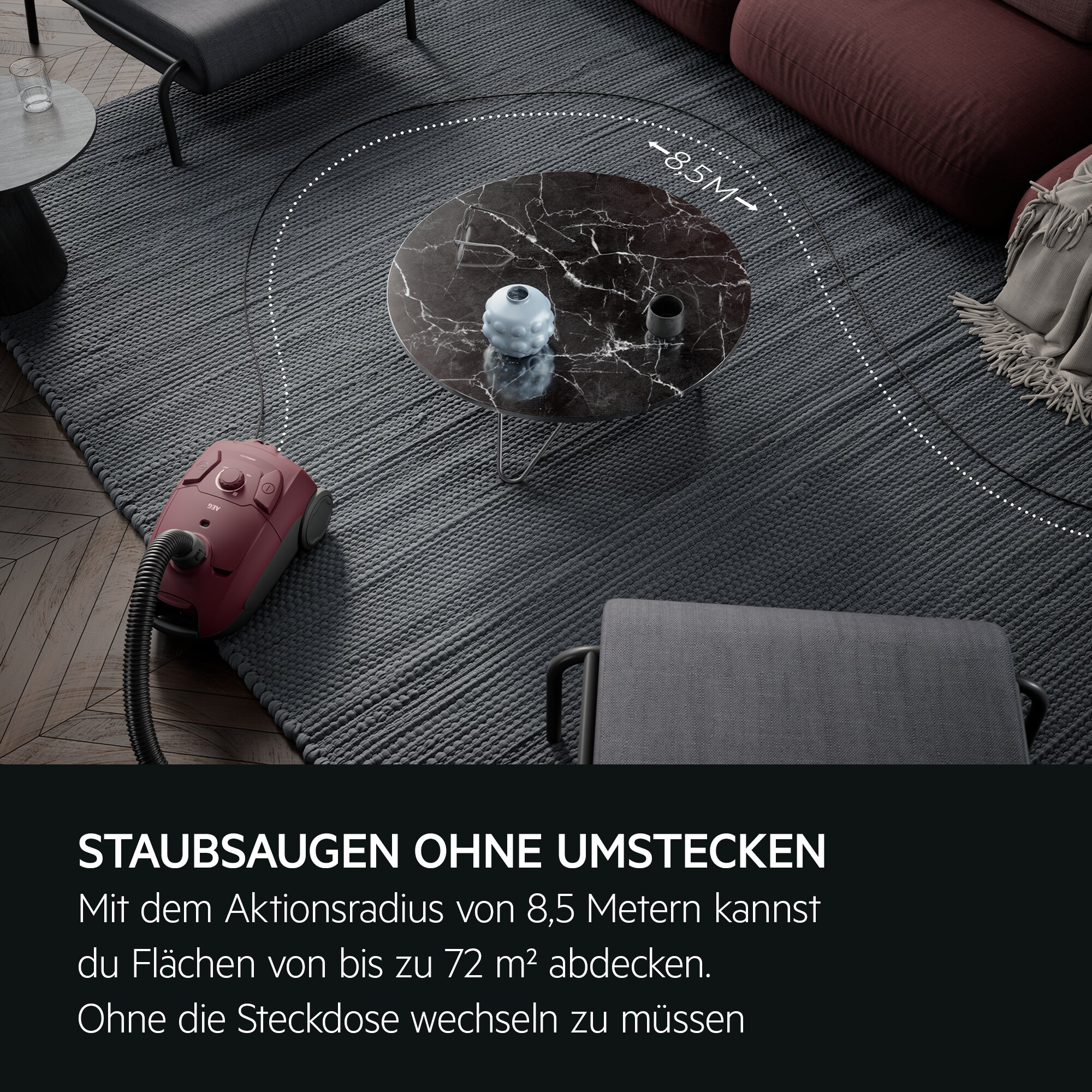 AEG - Staubsauger mit Beutel - AB51C1DR5B