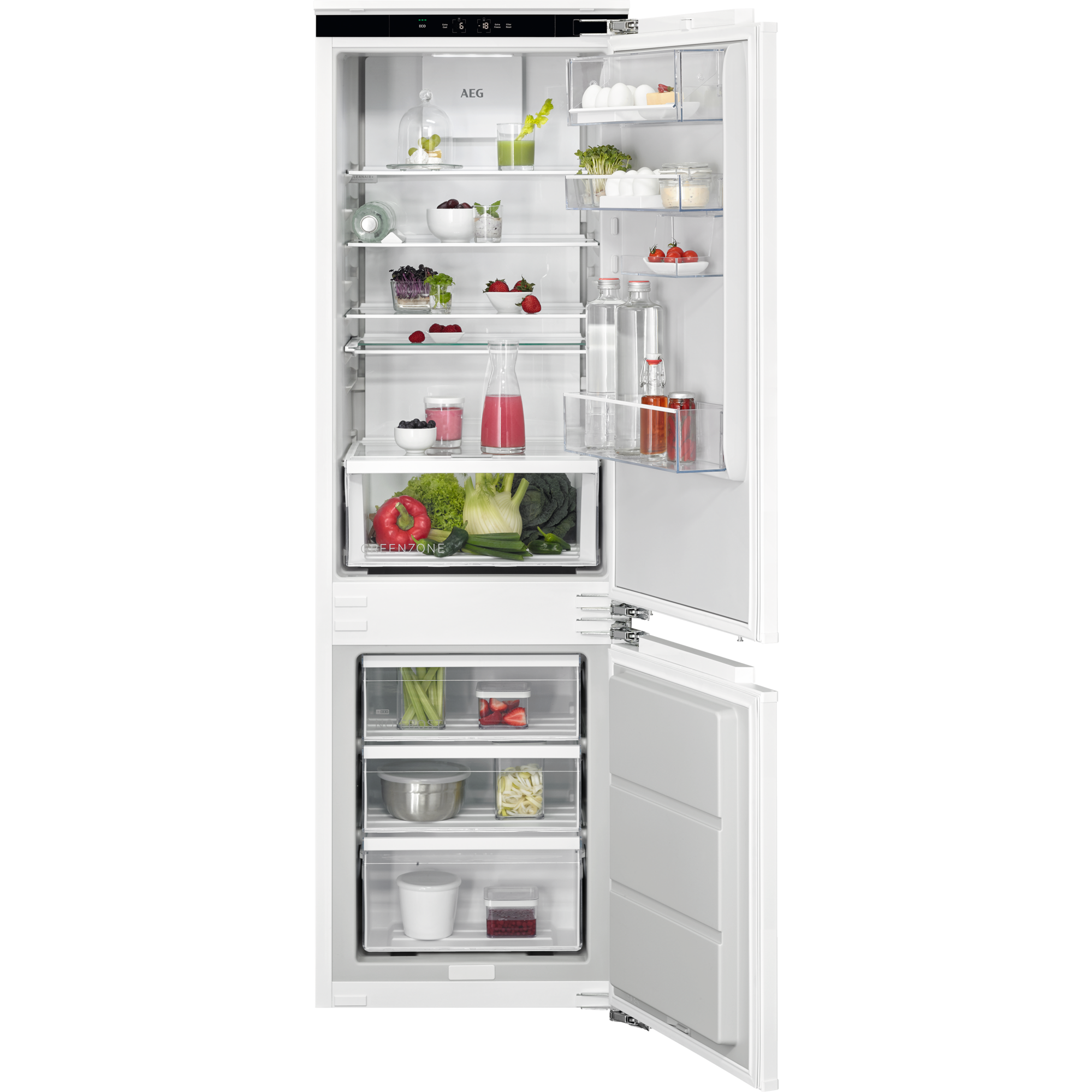 7333394060521 - TSC7M183EC Einbau-Kühl-Gefrierkombination   Serie 7000 GreenZone   1780 mm   Gefrierteil unten   245 L   TwinTech® – länger frisch   NoFrost   SoftClosing   Festtür   E