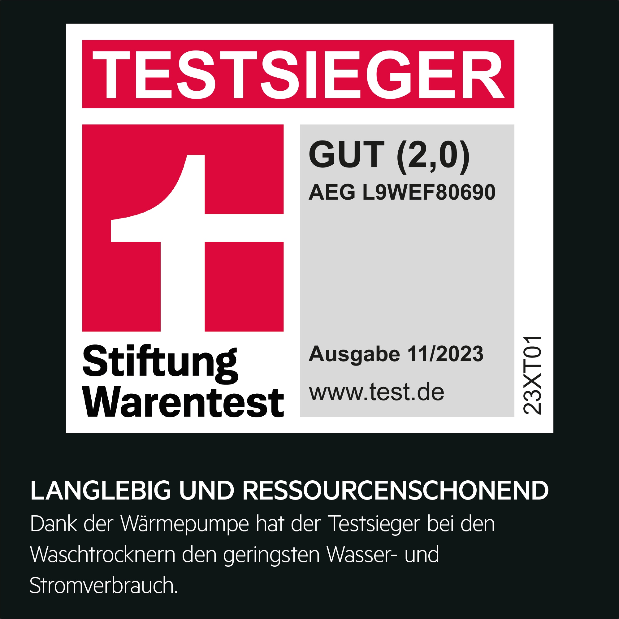 AEG - Freistehende Waschtrockner - L9WEF80690