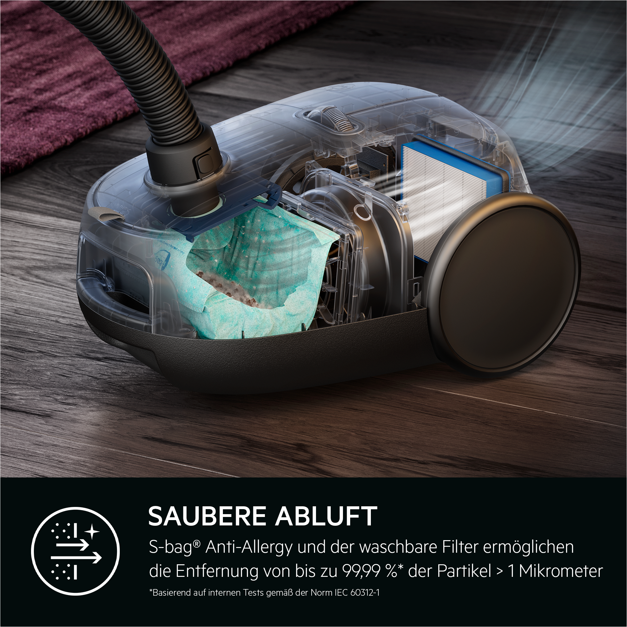 AEG - Staubsauger mit Beutel - AB61H6SW