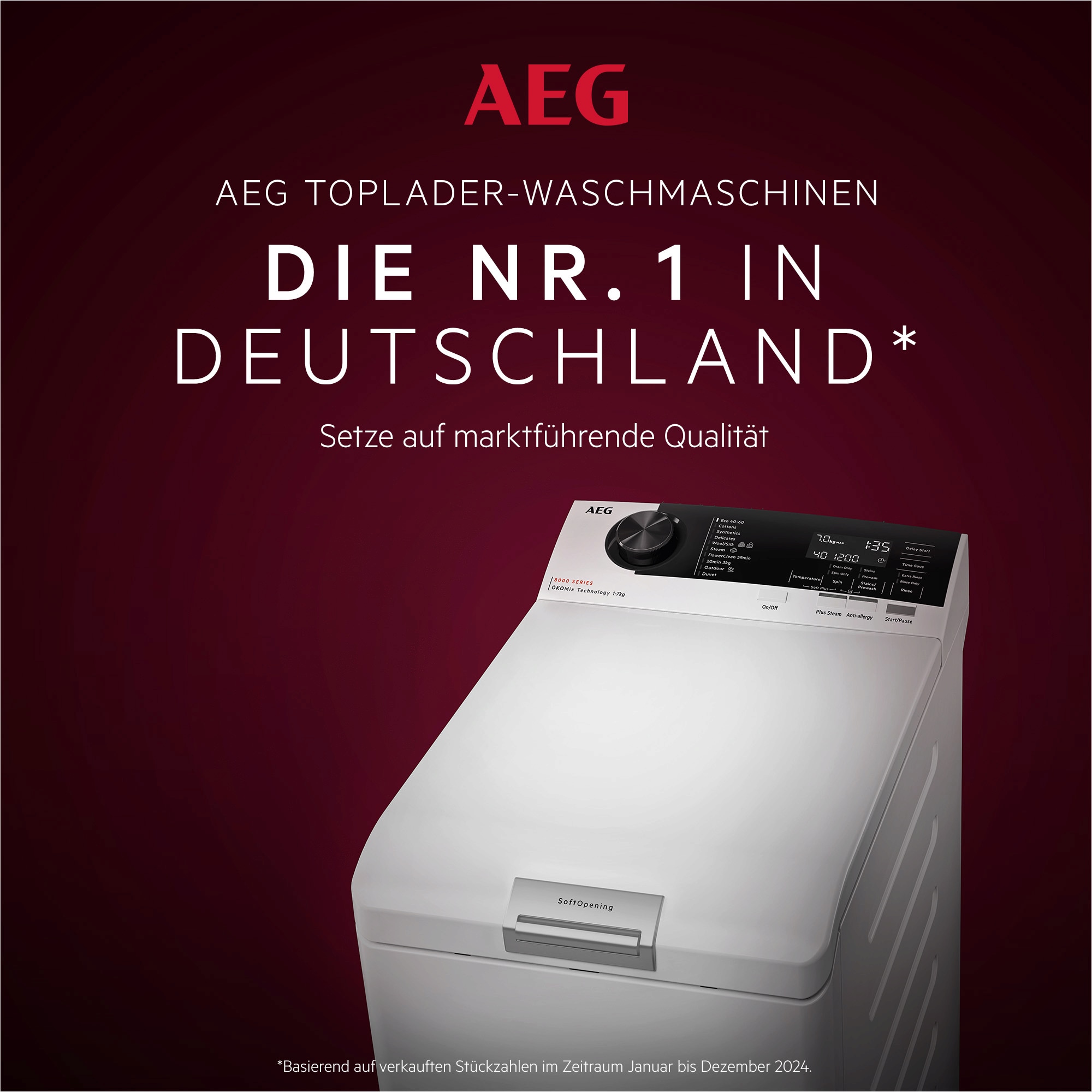 AEG - Toplader - LTR7E70269