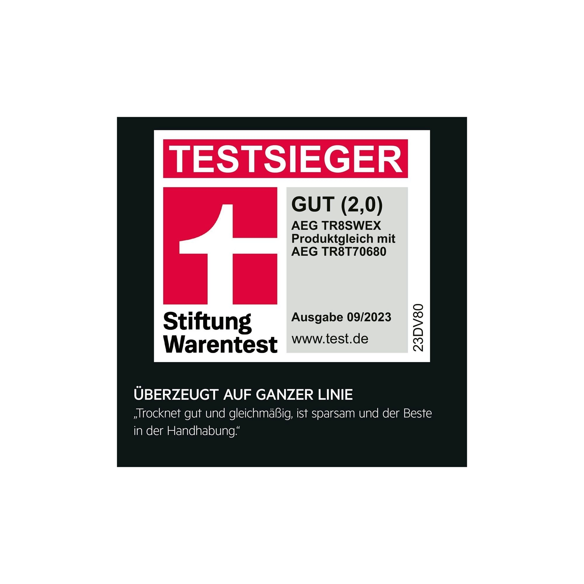 AEG - Wärmepumpentrockner - TR8SWEX