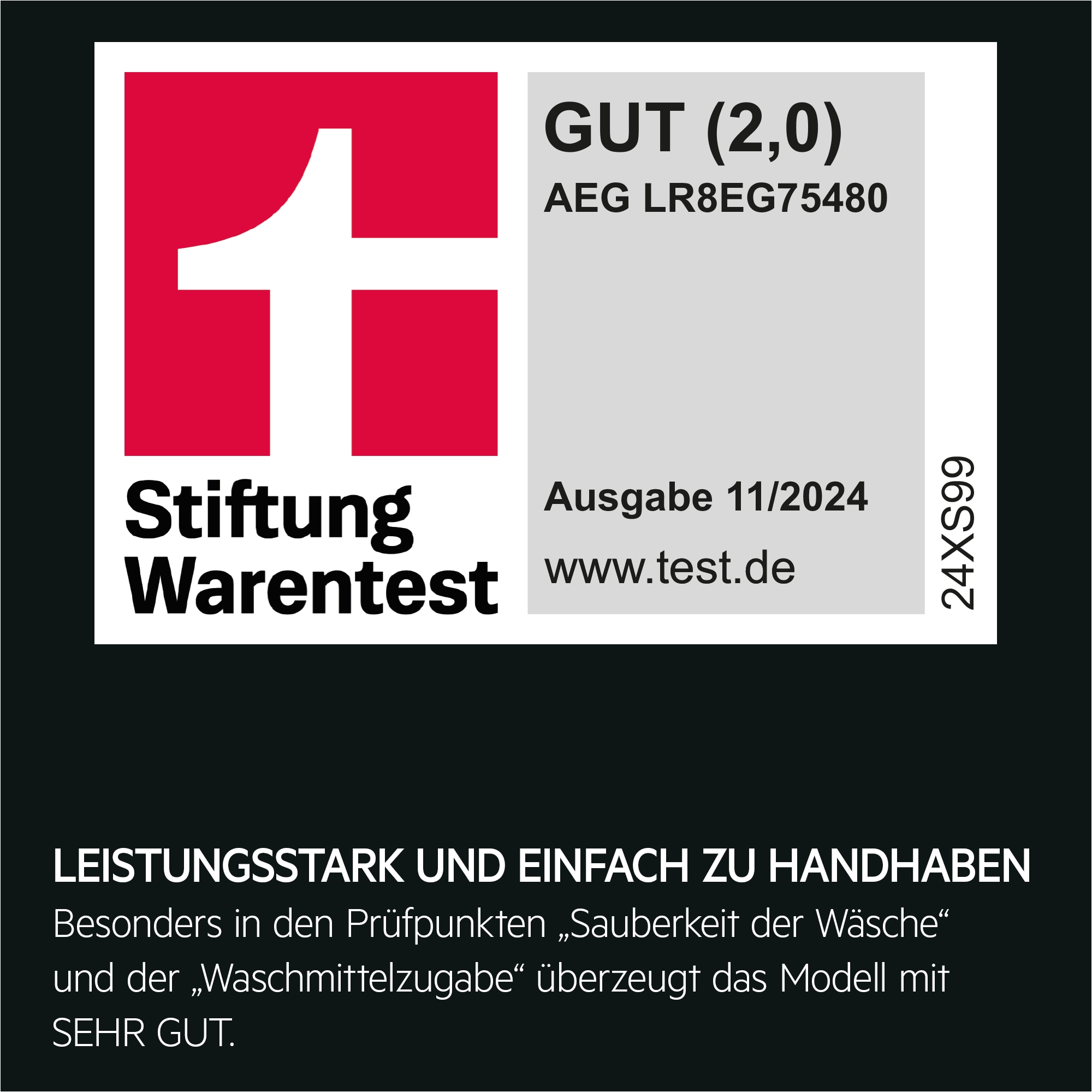 AEG - Waschmaschinen 8 kg - LR8EG75480