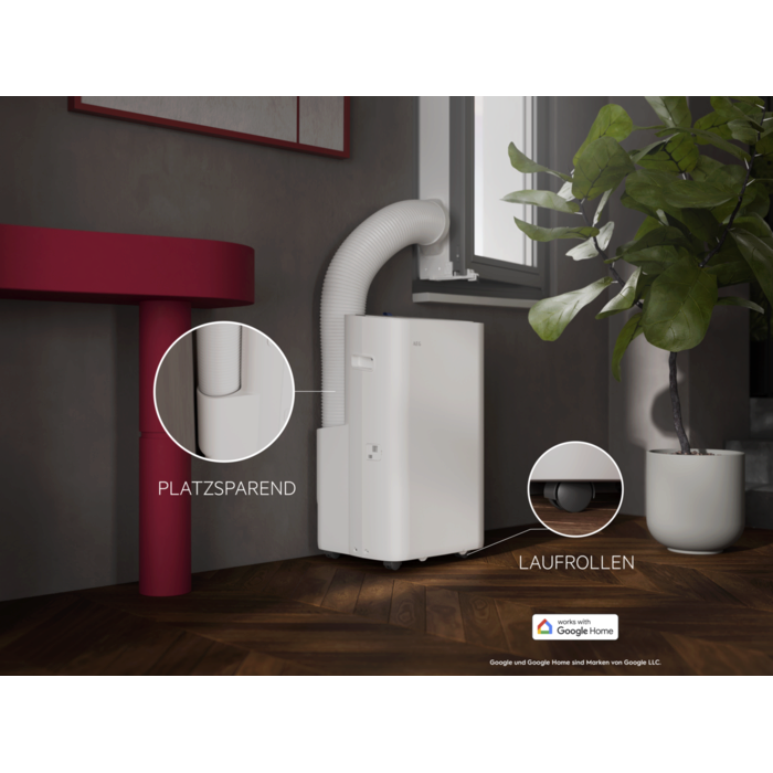 PLATZSPAREND LAUFROLLEN Google und Google Home sind Marken von Google LLC.