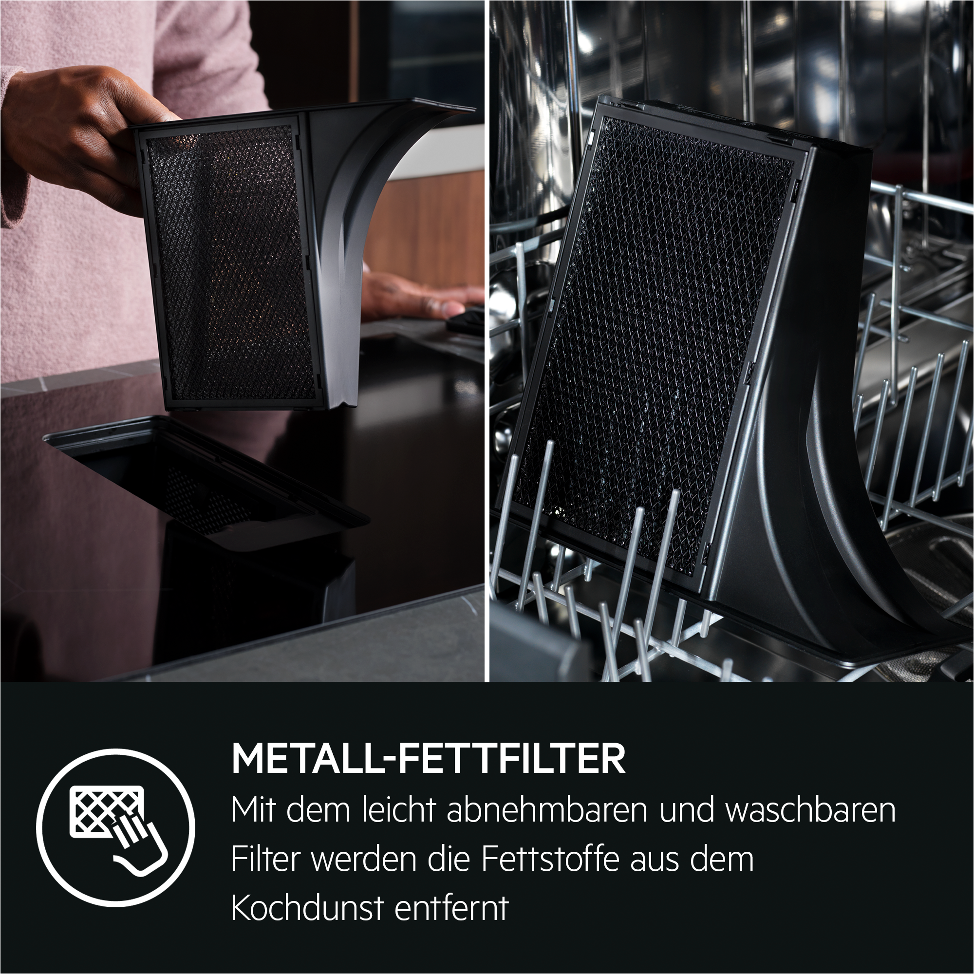 AEG - Kochfelder mit integriertem Dunstabzug - XUB6745IS