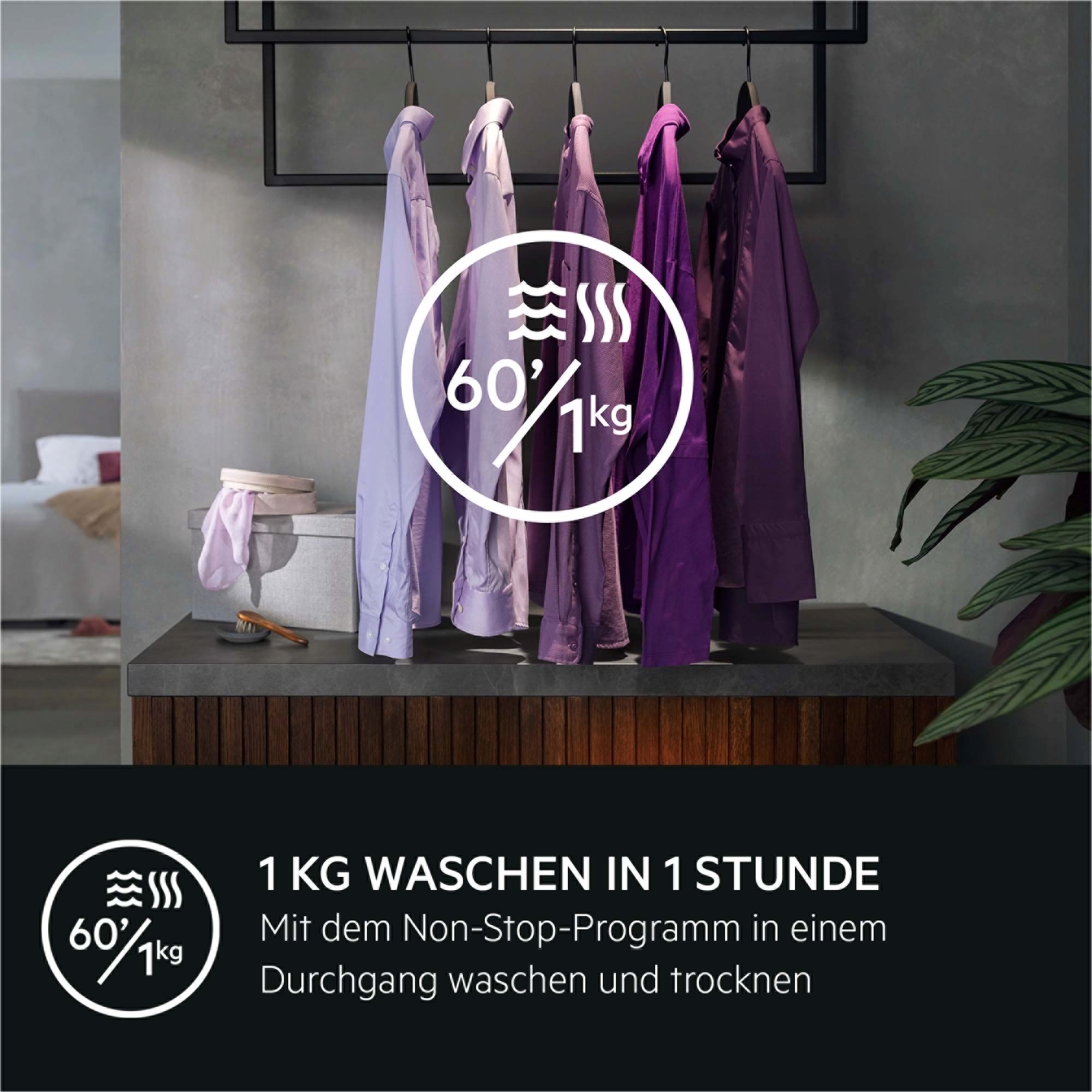 AEG - Freistehende Waschtrockner - LWR759WT
