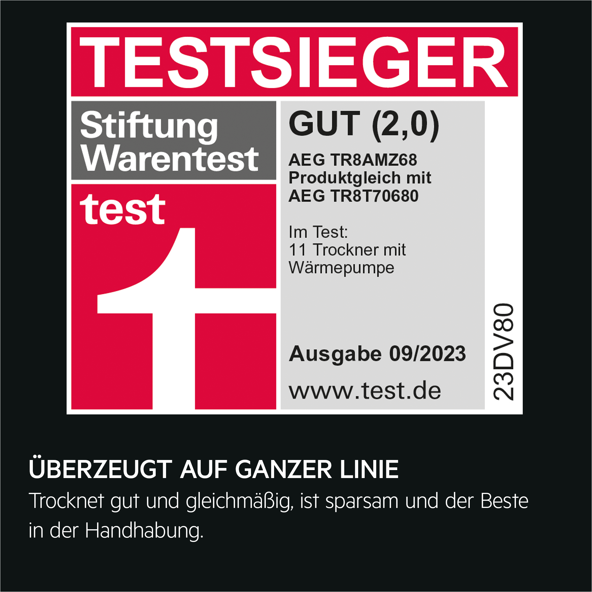 AEG - Wärmepumpentrockner - TR8AMZ68