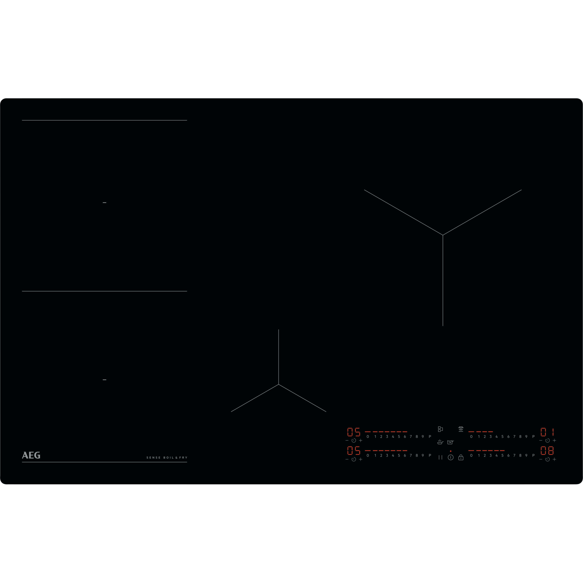 7333394104201 - V84IIB30IB Autarkes Kochfeld   Induktion 8000 Boil & Fry     Hob²Hood   80 cm   Aufliegend   4 Kochzonen   Bridge-Funktion   Powerfunktion   Kindersicherung