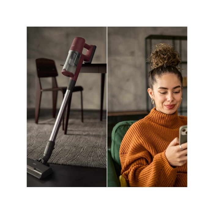 Cordless cleaner that can be easily parked anywhere.