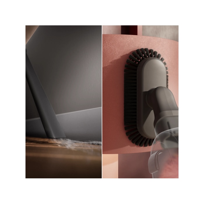 Versatile cleaning kit for tight spaces and delicate surfaces