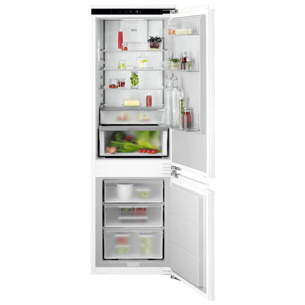 AEG 8000 Cooling 360° / Einbau-Kühl-Gefrierkombination / 1780 mm / 245 L / NoFrost / Festtür TC8CS181CF