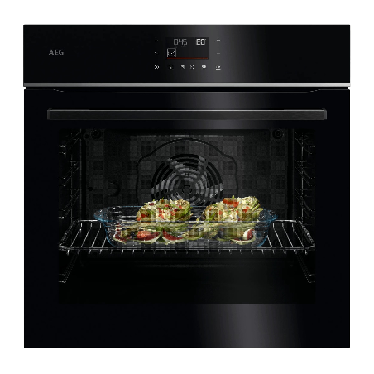 AEG 5000 SurroundCook® / Einbaubackofen / Pyrolytische Selbstreinigung / Schwarz TU5PB41ZPB