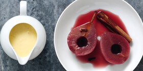 Weihnachtliches Dessert: Rotwein-Birne Sous Vide