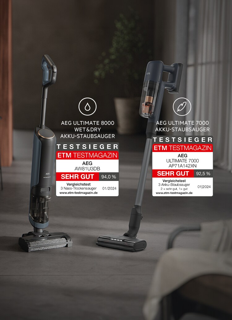 Effortless and excellent room care with our test winners.
