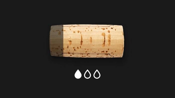 Korken in weniger feuchten Kühlschränken