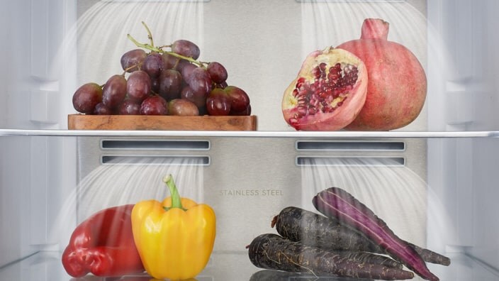 Obst und Gemüse im Kühlschrank