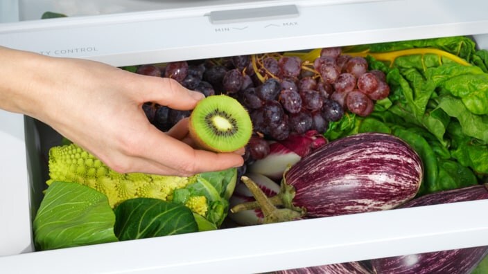Obst- und Gemüseschubladen