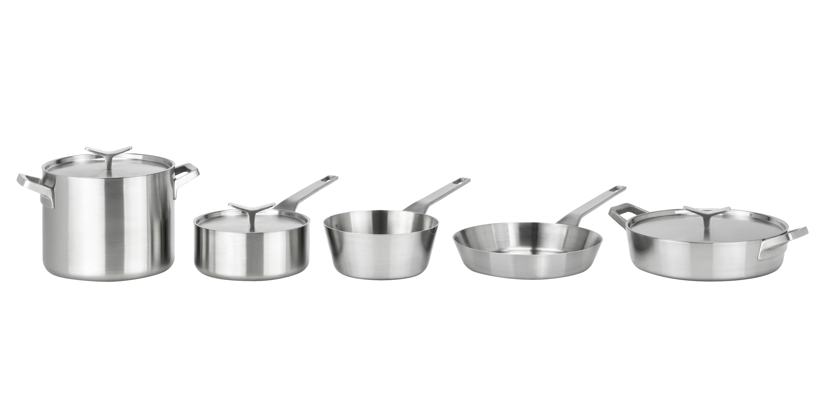 Die ganze Linie der Töpfe und Pfannen der The Mastery Collection